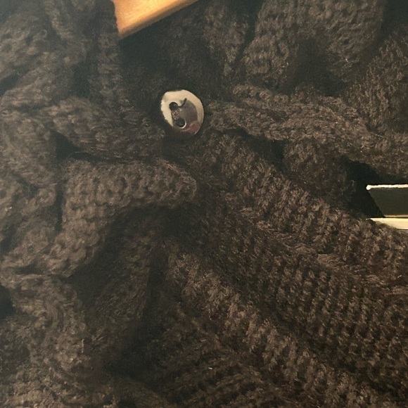 Alfani Black Sweater w/ Ruffled Removeable Infinity ScarfStyle 6825EBK644 1X - Picture 3 of 6